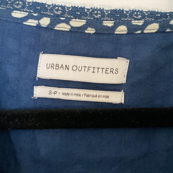 Urban Outfitters | Fit and Flare, Tie Back | Blue dress with White dots | - Picture 5 of 8